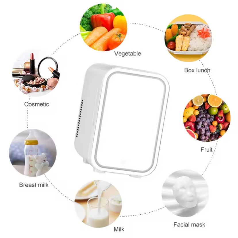 MINI FRIDGE - Mini Frigo Portable Beauté & Boissons 4L